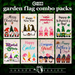 G128 set of 8 holiday and celebration gnomes garden flags, 12x18 inch, photo 4