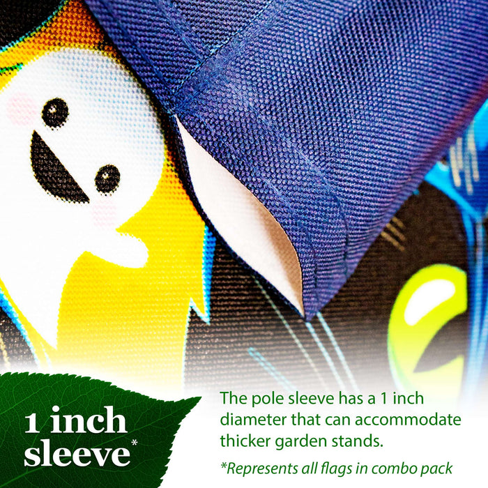 G128 set of 4 holiday animals garden flags, 12x18 inch, photo 5
