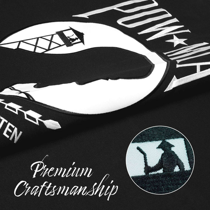 G128 POW MIA Flag Embroidered 4x6 FT Spun Polyester