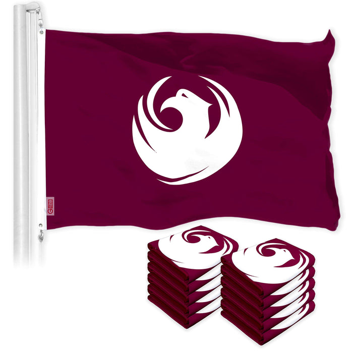 G128 10 Pack: Phoenix Flag | 3x5 Ft | LiteWeave Pro Series Printed 150D Polyester | City Flag, Indoor/Outdoor, Vibrant Colors, Brass Grommets