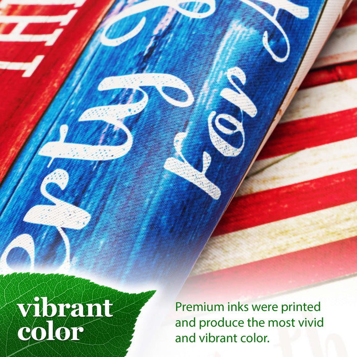 G128 Land of the Free Liberty Garden Flag 12x18 In Double Sided Independence Day Yard Garden Lawn Decoration