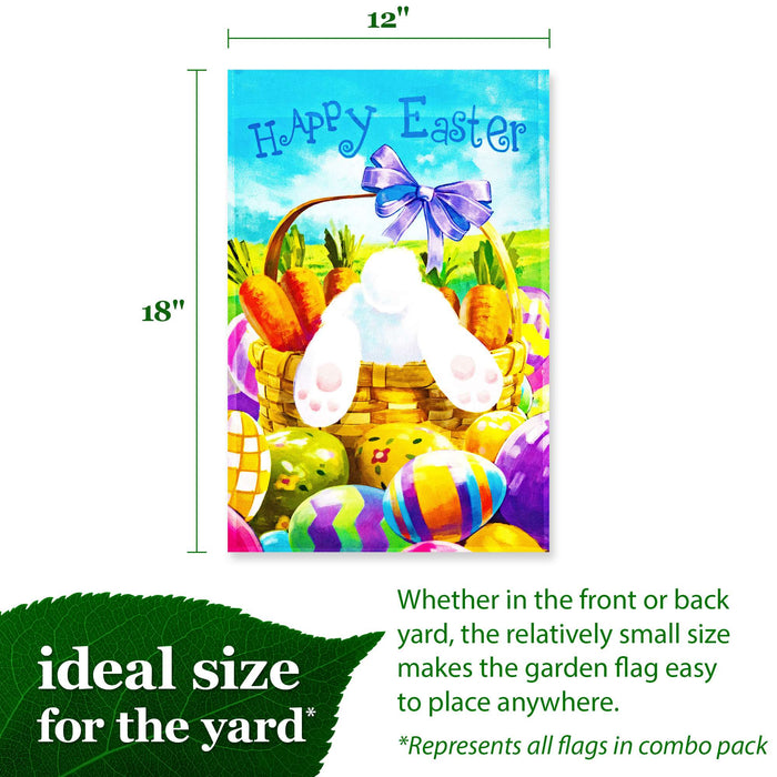 G128 set of 6 holiday and seasonal animals garden flags, 12x18 inch, photo 2