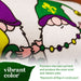 G128 set of 4 halloween, christmas, mardi gras gnomes garden flags, 12x18 inch, photo 6
