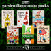 G128 set of 6 valentine's and seasonal gnomes garden flags, 12x18 inch, photo 2