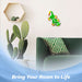 G128 green gecko lizard metal wall art hanging decor, 9 inch nominal size
