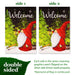 G128 set of 4 welcome gnomes for all seasons garden flags, 12x18 inch, photo 6