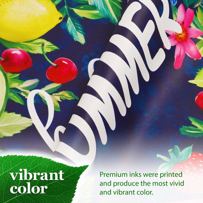 G128 Hello Summer Watermelon Fruit Garden Flag 12x18 In Double Sided Summer Yard Garden Lawn Decoration