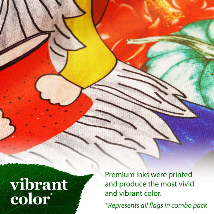 G128 set of 4 patriotic and seasonal gnomes garden flags, 12x18 inch, photo 8