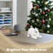 G128 resin polar bear with baby cub statue, 4 inch tabletop winter figurine