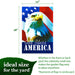 G128 set of 8 love and holiday animals garden flags, 12x18 inch, photo 3