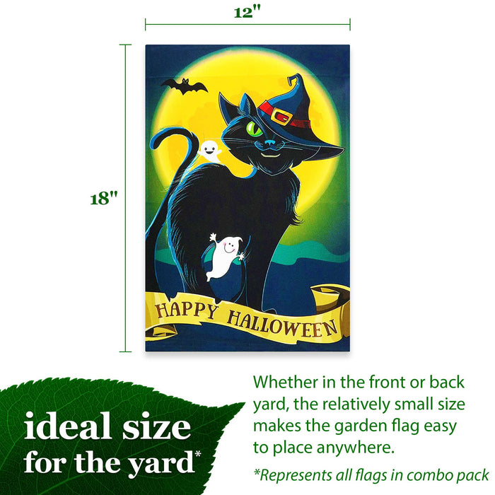 G128 set of 4 holiday animals garden flags, 12x18 inch, photo 3