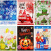G128 set of 6 gnome, truck and pumpkin garden flags, 12x18 inch, photo 8