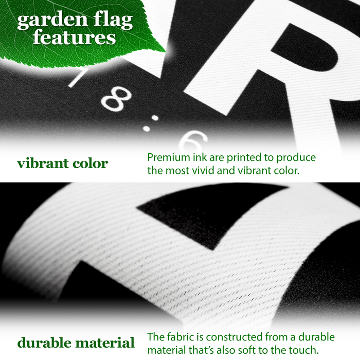 G128 Combo Pack Garden Flag Stand Black 36x16IN & Garden Flag Faith Over Fear Scripture Printed 12x18IN Double Sided Yard Garden Lawn Decoration