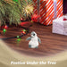G128 small resin baby penguin statue, 4 inch tabletop winter figurine