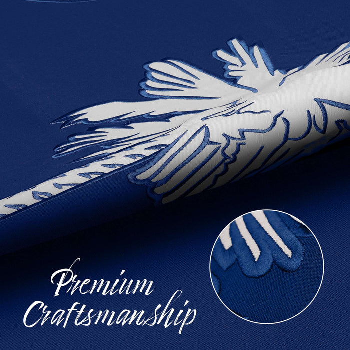 G128 South Carolina SC State Flag | 4x6 Ft | StormFlyer Series Embroidered 220GSM Spun Polyester | Embroidered Design, Indoor/Outdoor, Brass Grommets, Heavy Duty, All Weather