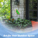 G128 green gecko lizard metal wall art hanging decor, 9 inch nominal size