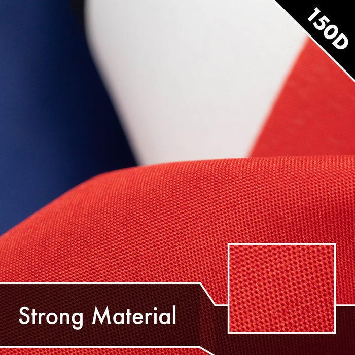 G128 10 Pack: Open Flag | 2x3 Ft | LiteWeave Pro Series Printed 150D Polyester | Commercial Business Flag, Indoor/Outdoor, Vibrant Colors, Brass Grommets, Thicker and More Durable Than 100D 75D Poly