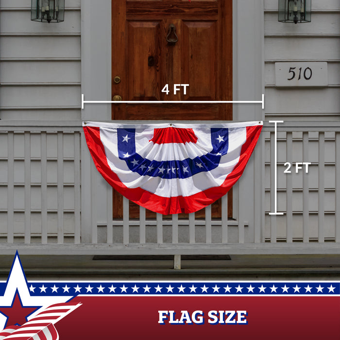 Fan Flag 2x4FT 10-Pack Embroidered Polyester By G128