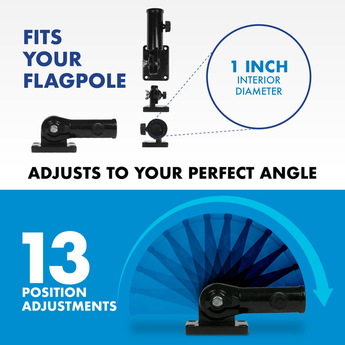 G128 Combo Pack: 6 Ft Tangle Free Aluminum Spinning Flagpole (Black) & Come and Take It Rifle White Flag 3x5 Ft, Double ToughWeave Series Double Sided Embroidered 210D Polyester | Pole with Flag