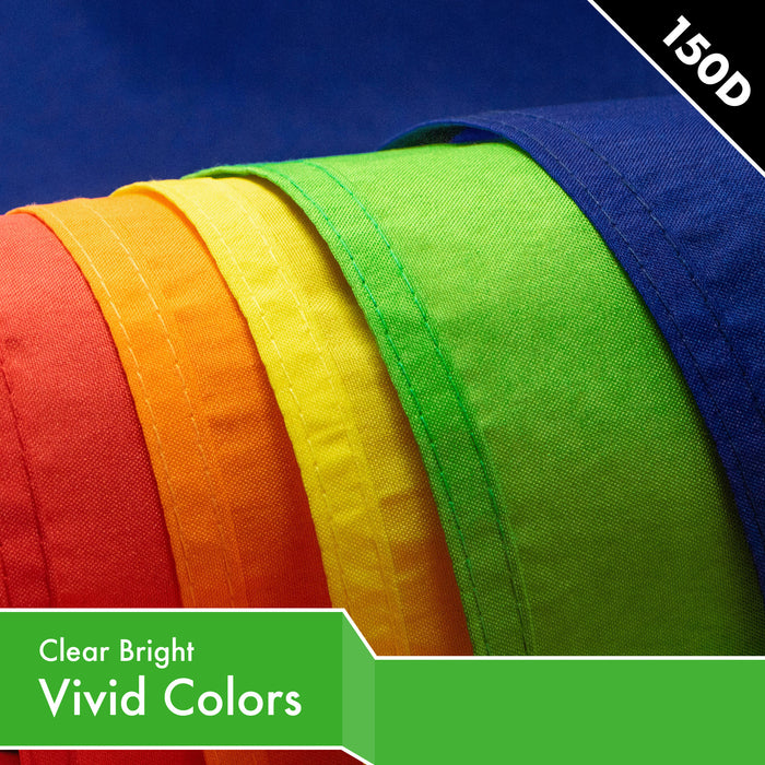 G128 3 Pack: Solid Lime Green Color Flag | 4x6 Ft | LiteWeave Pro Series Printed 150D Polyester | Indoor/Outdoor, Vibrant Colors, Brass Grommets