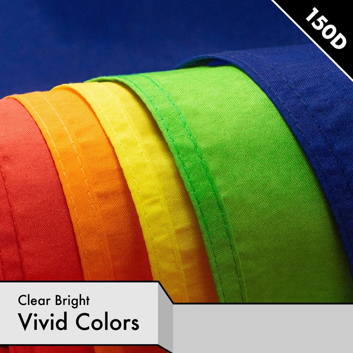 G128 3 Pack: Solid White Color Flag | 4x6 Ft | LiteWeave Pro Series Printed 150D Polyester | Indoor/Outdoor, Vibrant Colors, Brass Grommets