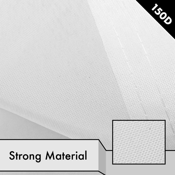 G128 3 Pack: Solid White Color Flag | 4x6 Ft | LiteWeave Pro Series Printed 150D Polyester | Indoor/Outdoor, Vibrant Colors, Brass Grommets