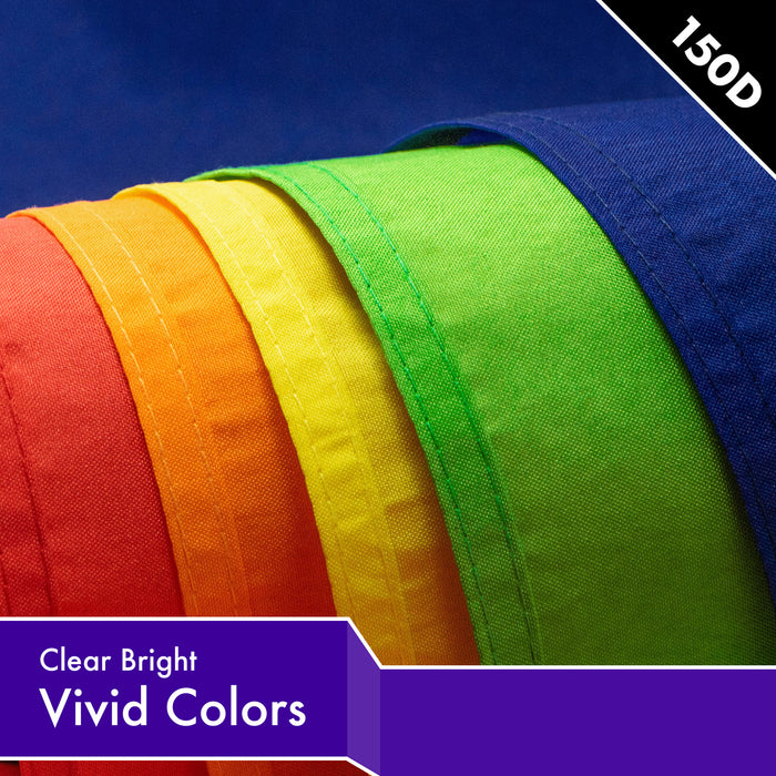 G128 Solid Violet Color Flag | 4x6 Ft | LiteWeave Pro Series Printed 150D Polyester | Indoor/Outdoor, Vibrant Colors, Brass Grommets, Thicker and More Durable Than 100D 75D Polyester