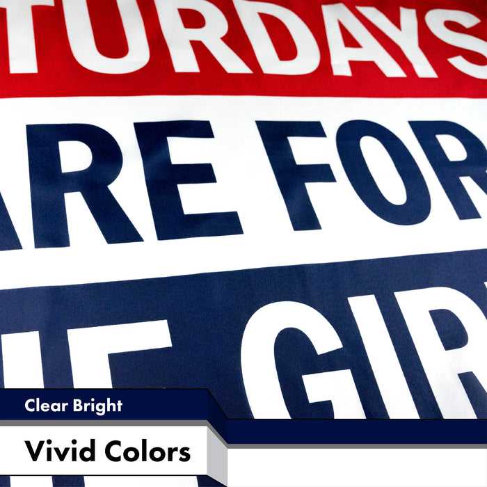 Saturdays are for The Girls 3x5 Ft 2-Pack Printed 150D Polyester By G128