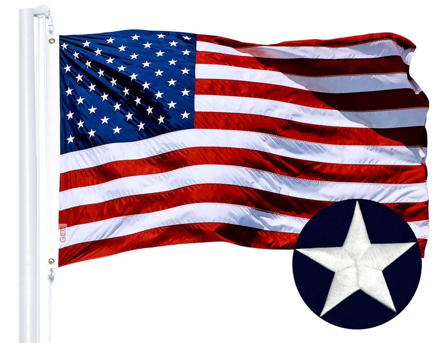 G128 Combo Pack: American USA Flag 1x1.5 Ft  Thin Blue Line Flag 1x1. — 