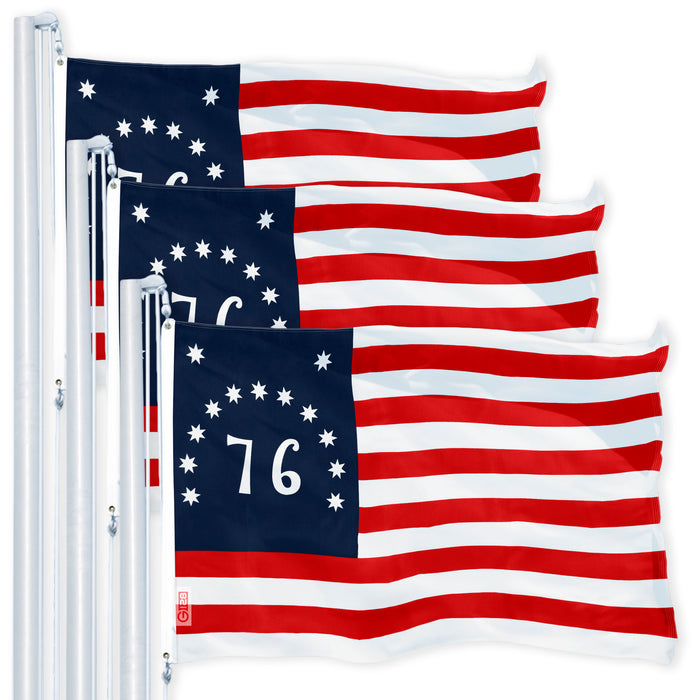 Bennington Flag 3x5 Ft 3-Pack 150D Printed Polyester By G128