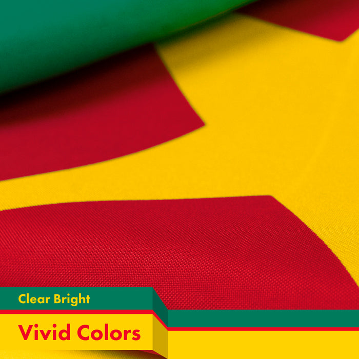 Cameroon Cameroonian Flag 3x5 Ft 5-Pack 150D Printed Polyester By G128