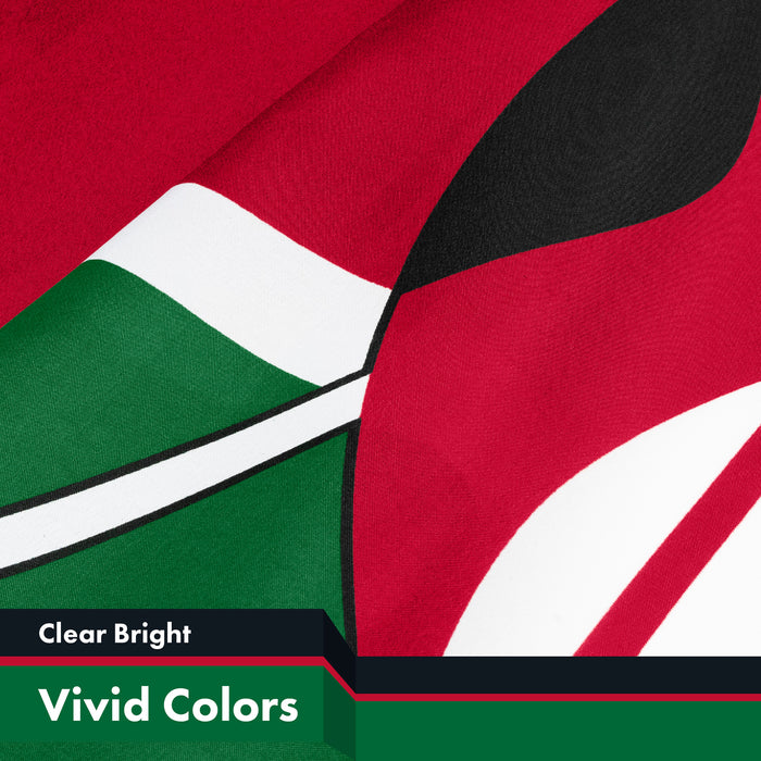 Kenya (Kenyan) Flag | 3x5 feet | Printed 150D, Indoor/Outdoor, Vibrant Colors, Brass Grommets, Quality Polyester, Much Thicker More Durable Than 100D and 75D Polyester