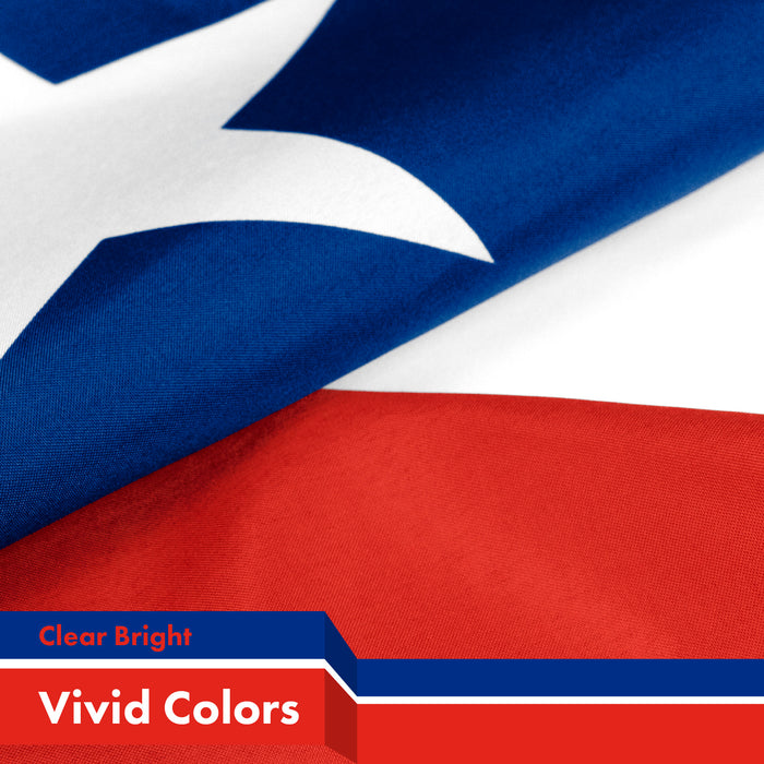 Chile Chilean Flag 3x5 Ft 10-Pack 150D Printed Polyester By G128