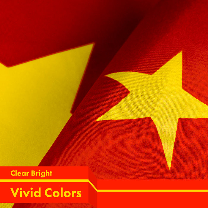 China Chinese Flag 3x5 Ft 2-Pack 150D Printed Polyester By G128