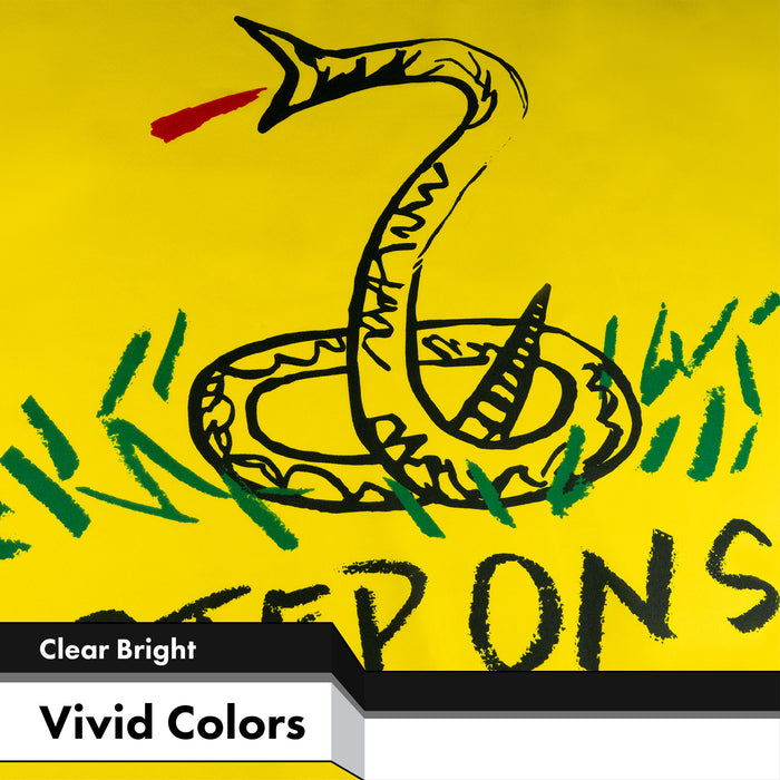 No Step On Snek Flag 3x5 Ft 2-Pack Printed 150D Polyester By G128