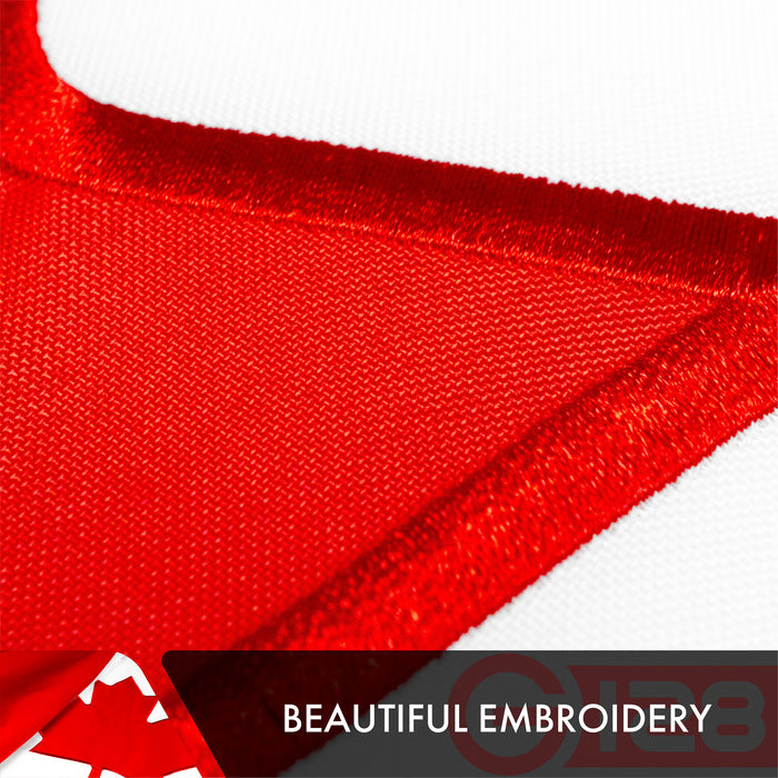 G128 10 Pack: Canada Canadian Flag | 2.5x4 Ft | Double ToughWeave Series Double Sided Embroidered 210D Polyester | Country Flag, Embroidered Design, Indoor/Outdoor, Brass Grommets, Heavy Duty, 3-ply