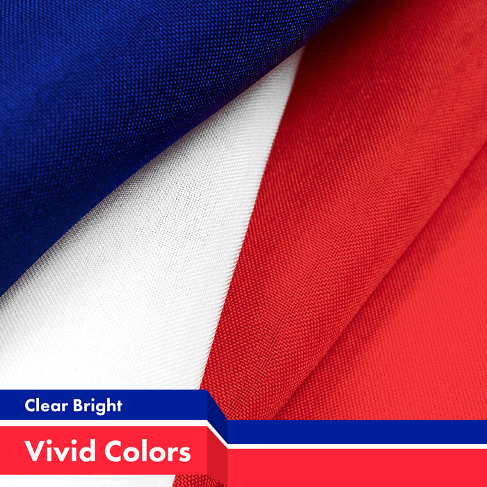 France French Flag 3x5 Ft 2-Pack 150D Printed Polyester By G128