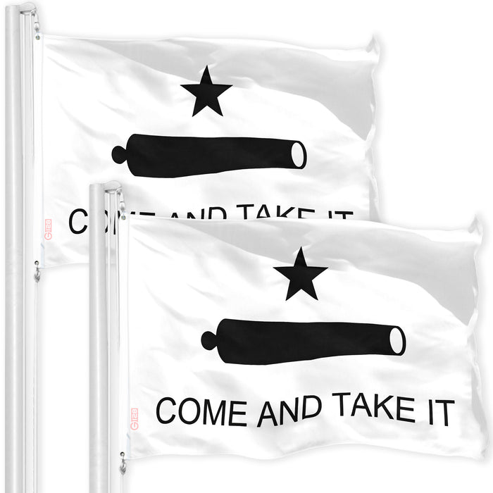 Come and Take It Flag 3x5 Ft 2-Pack Printed 150D Polyester By G128