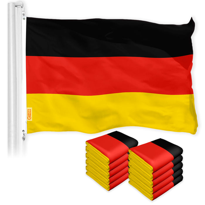 Germany German Flag 3x5 Ft 10-Pack 150D Printed Polyester By G128
