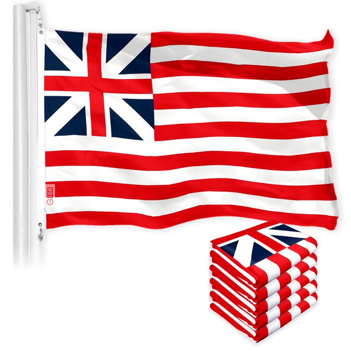 Grand Union Flag 3x5 Ft 5-Pack 150D Printed Polyester By G128