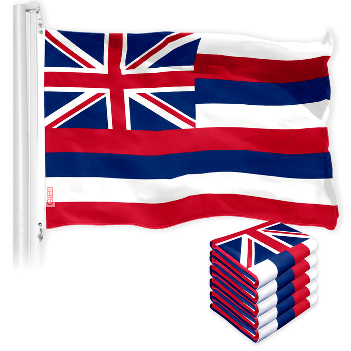 Hawaii HI State Flag 3x5 Ft 5-Pack 150D Printed Polyester By G128