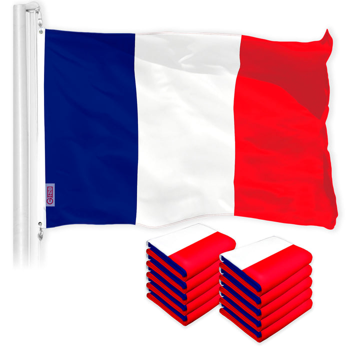 France French Flag 3x5 Ft 10-Pack 150D Printed Polyester By G128