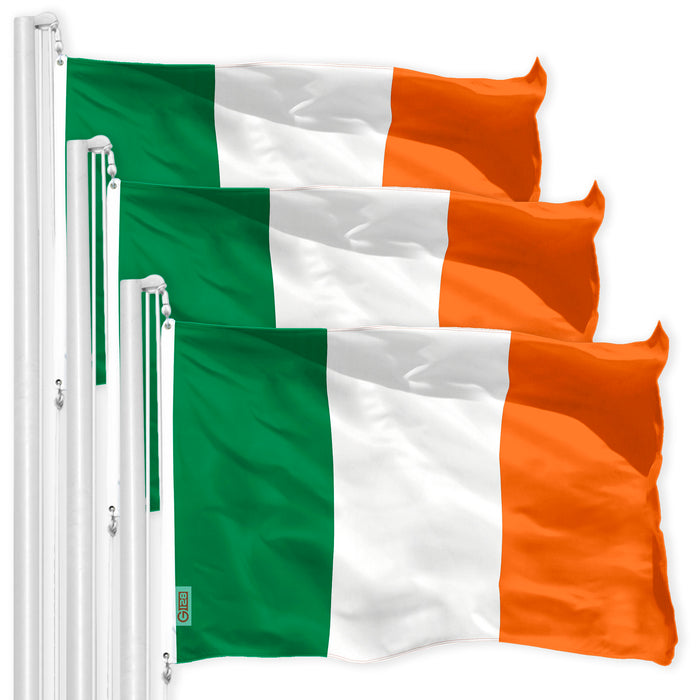 Ireland Irish Flag 3x5 Ft 3-Pack 150D Printed Polyester By G128
