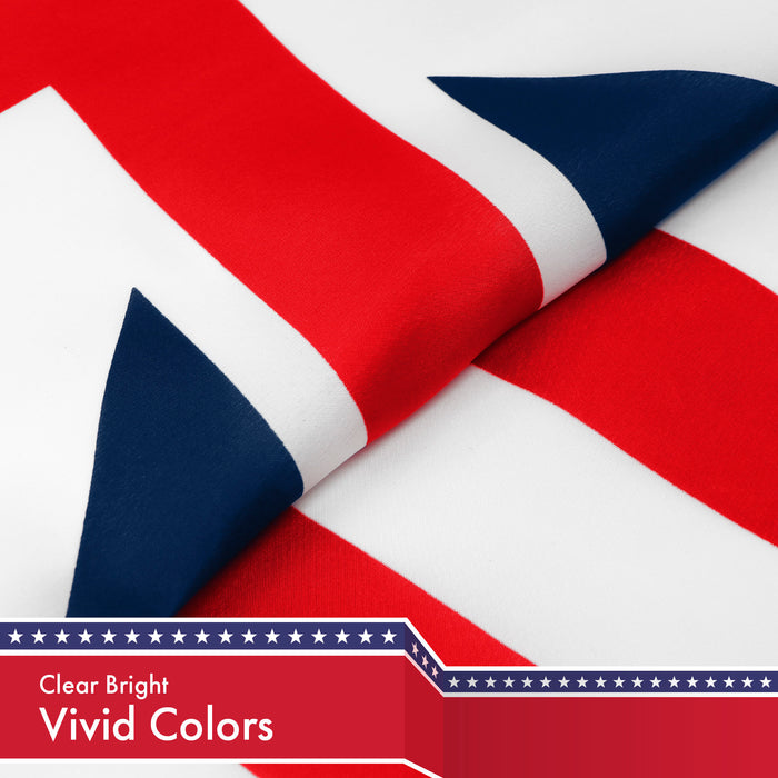 Grand Union Flag 3x5 Ft 10-Pack 150D Printed Polyester By G128