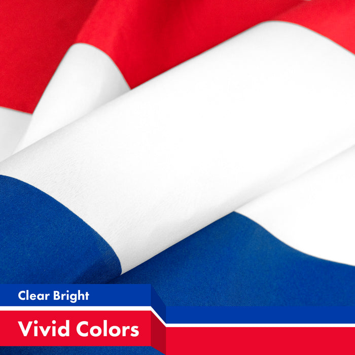 Netherlands Dutch Flag 3x5 Ft 2-Pack 150D Printed Polyester By G128