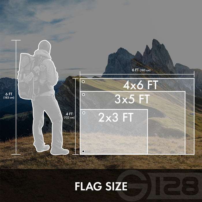 G128 Combo Pack: American USA Flag ToughWeave Series 2x3 Ft Single Sided & US Air Force Flag Double Sided 2x3 Ft Double ToughWeave Series | Both Embroidered Polyester, Brass Grommets