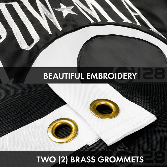 G128 Combo Pack: American USA Flag ToughWeave Series 4x6 Ft Single Sided & POW MIA Flag Double Sided 4x6 Ft Double ToughWeave Series | Both Embroidered Polyester, Brass Grommets