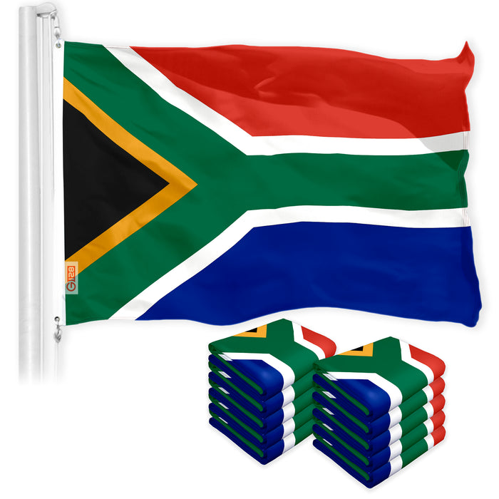 South Africa South African Flag 3x5 Ft 10-Pack 150D Printed Polyester By G128