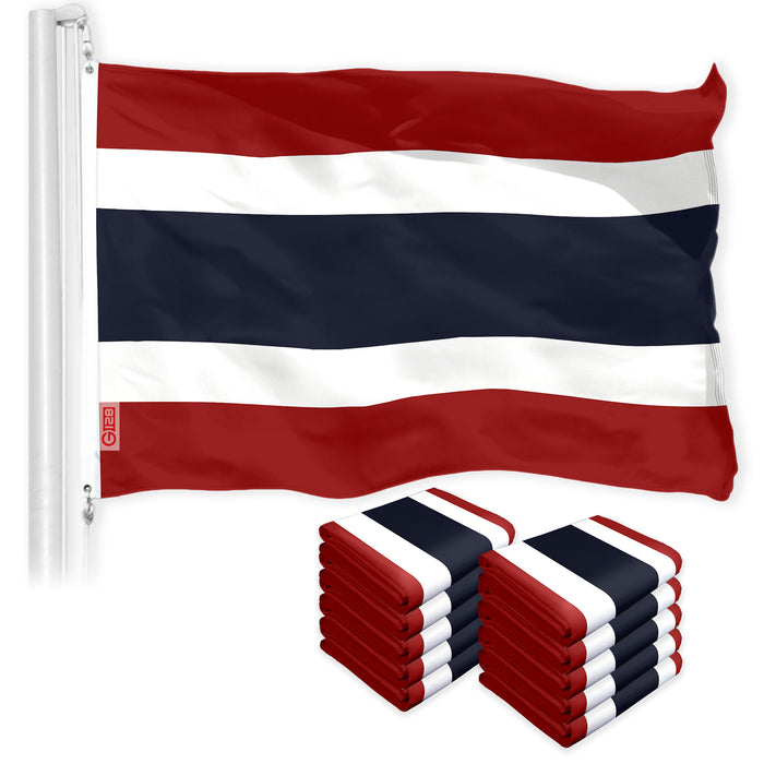 Thailand Thai Flag 3x5 Ft 10-Pack 150D Printed Polyester By G128
