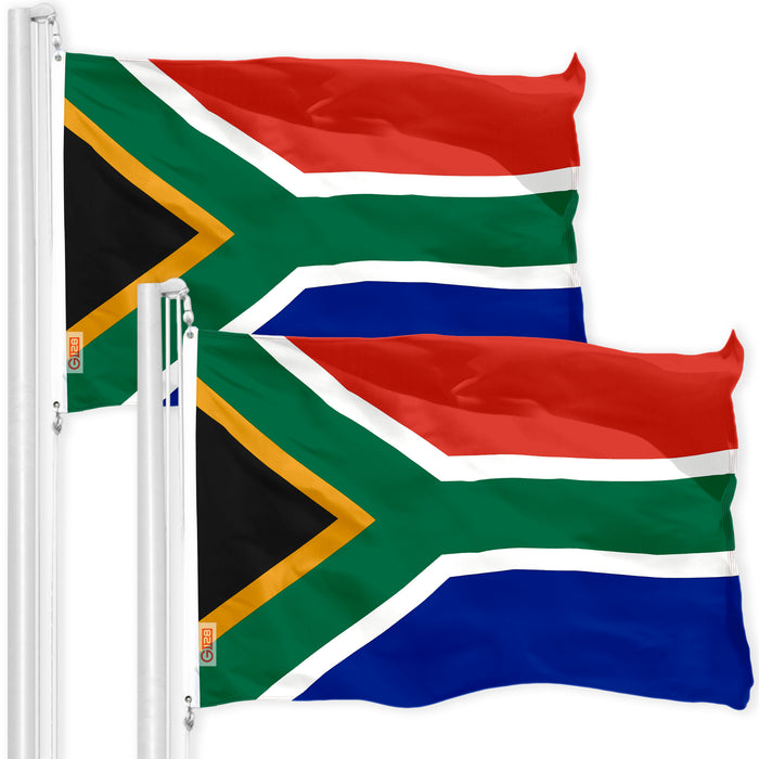 South Africa South African Flag 3x5 Ft 2-Pack 150D Printed Polyester By G128
